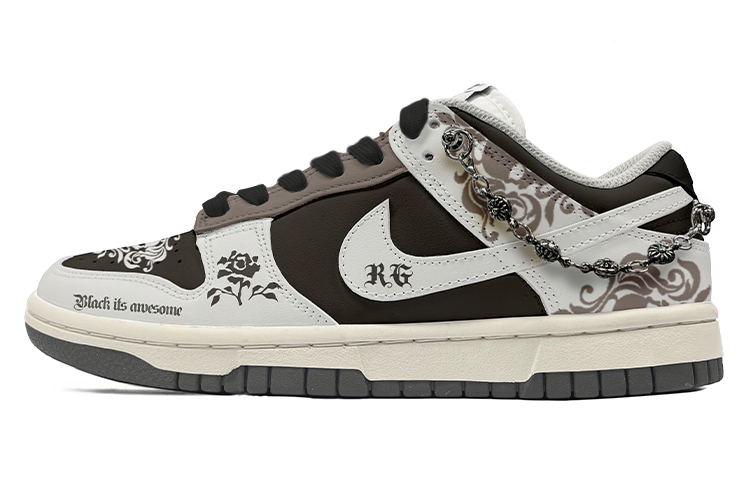 Nike Dunk Low Light Smoke Grey Low top Skateboard Shoes Women's Gray Black