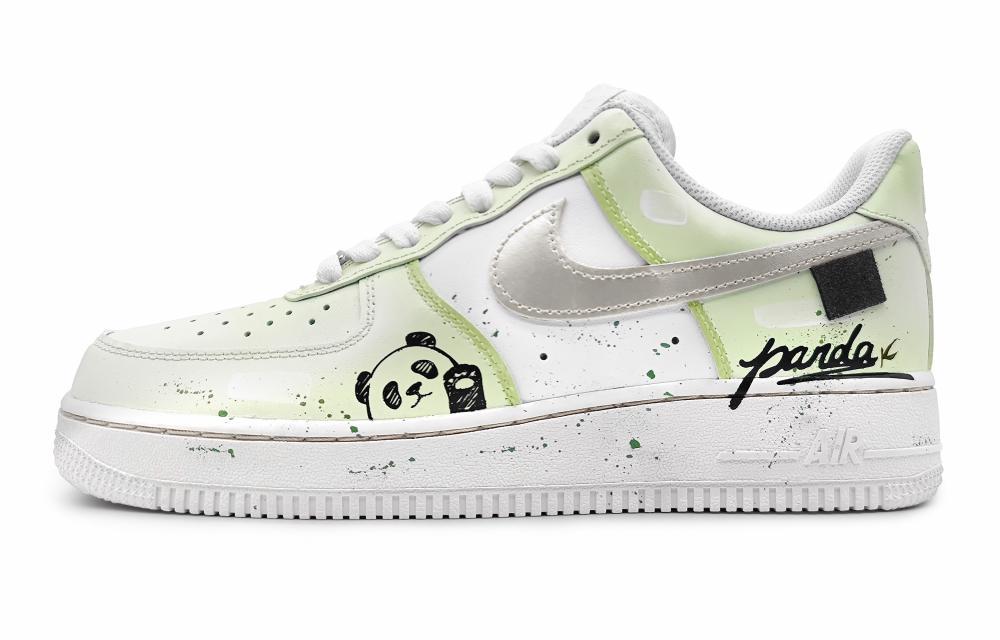 Nike Air Force 1 Low Low-Top Skateboard Shoes GS Green Gray