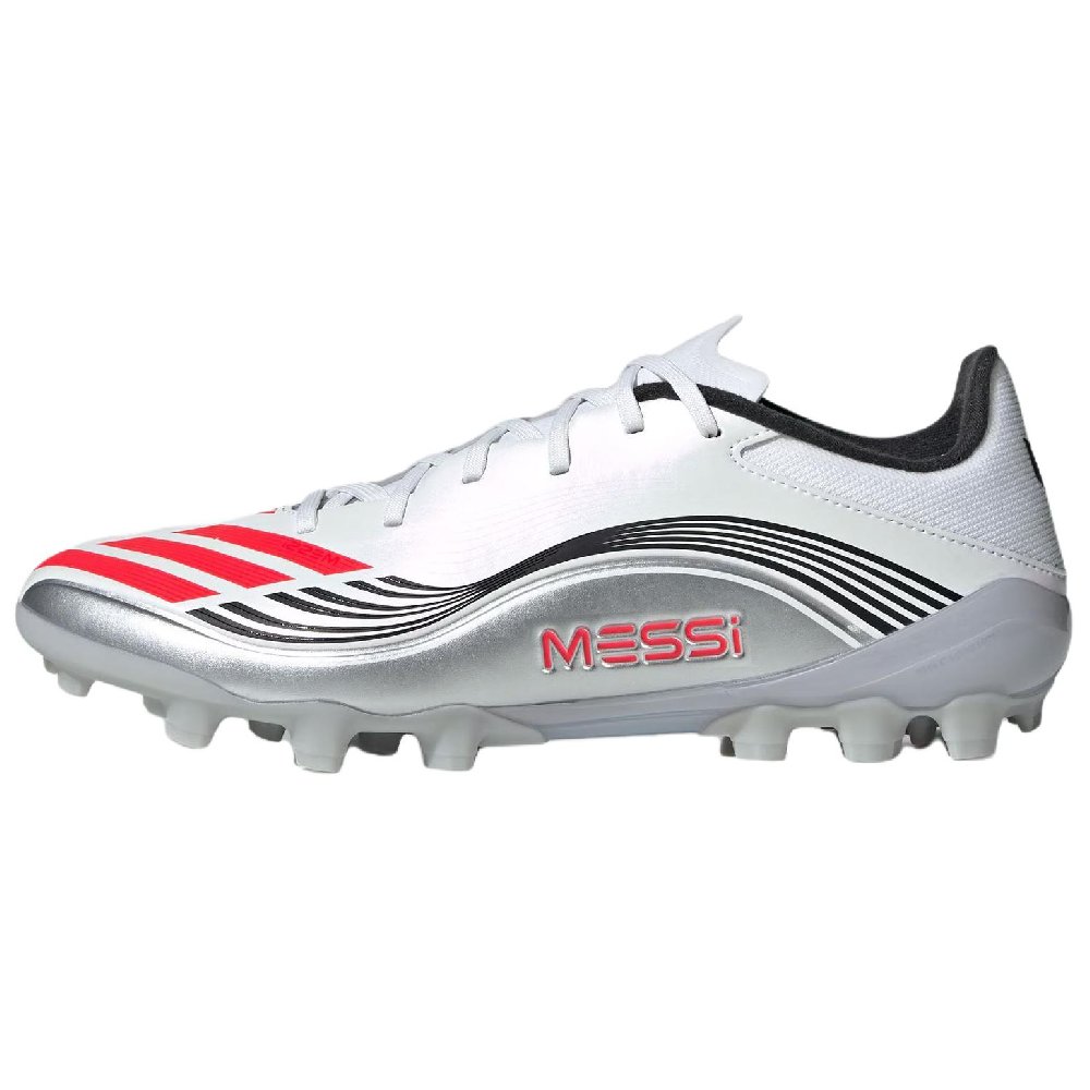 Adidas F50 Series Abrasion Resistant Soccer Shoes Unisex White Silver