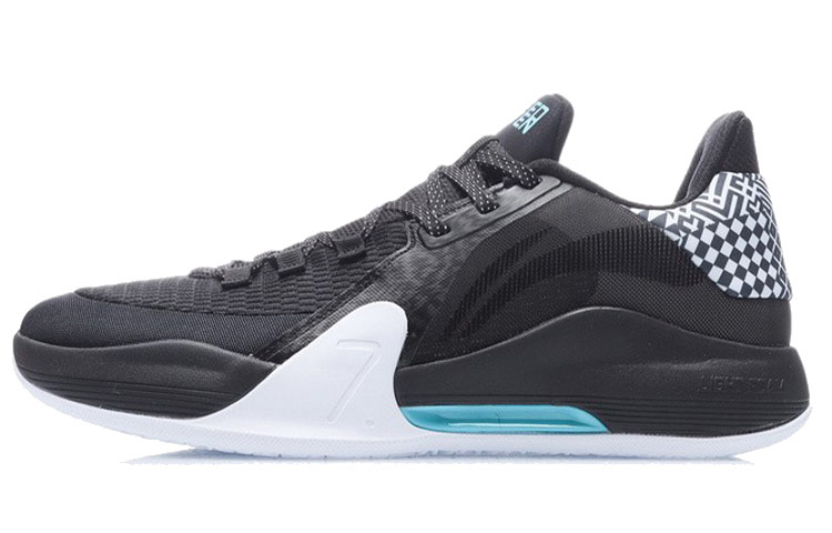 LiNing Speed 7 Rebound Cushioning Low-Top Performance Basketball Shoes Unisex Black