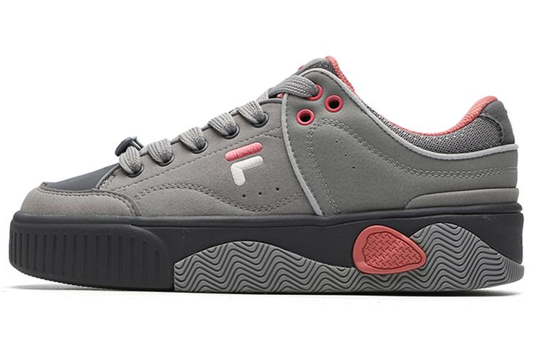 FILA FUSION Low Top Skate Shoes 'Grey Pink' Women's