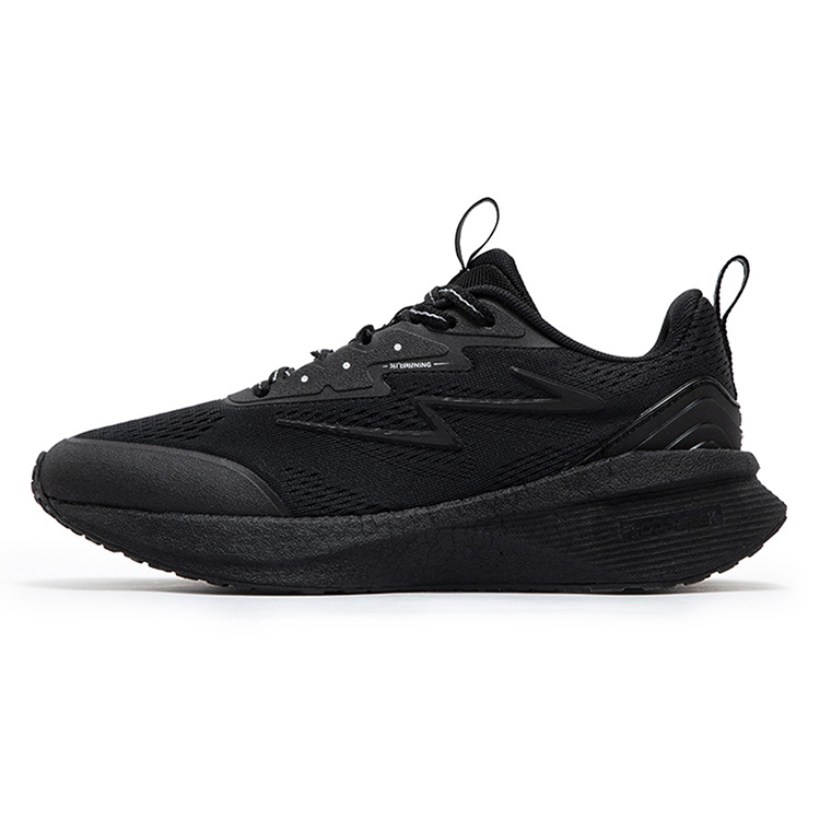 361° Popping Foam Slip Resistant, Abrasion Resistant, Breathable Low Top Casual Running Shoes Women's Obsidian Black