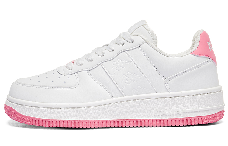 Kappa OG Back to Back Thermal Slip Resistant And Abrasion Resistant Low Top Skateboard Shoes Women's White Pink
