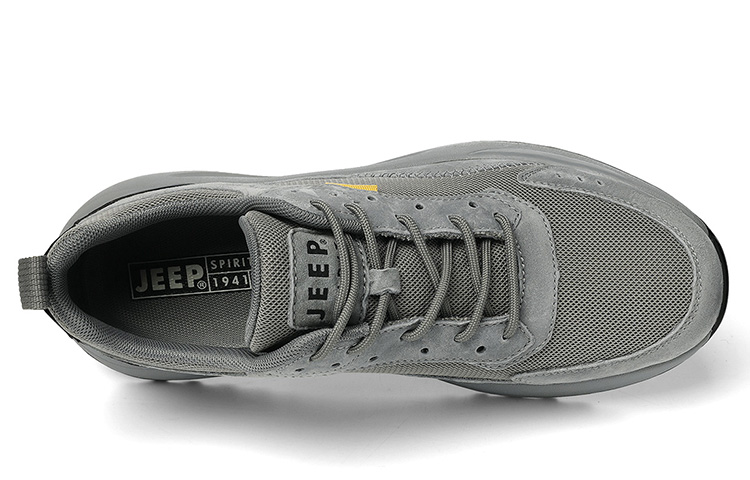 JEEP SPIRIT Outdoor Commute Breathable, Quick Dry, Lightweight Low Top Casual Shoes Men's Gray