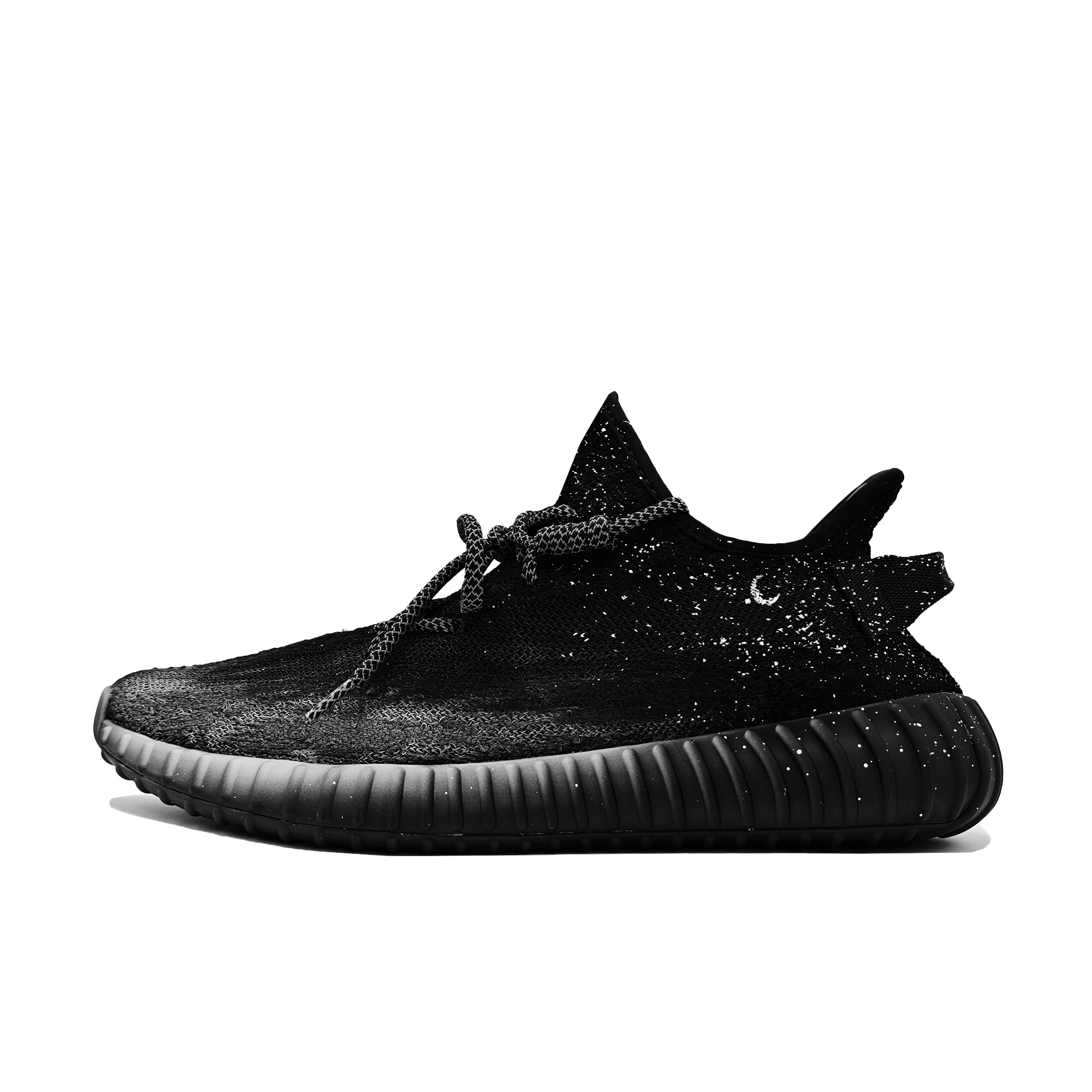 Adidas Originals Yeezy Boost 350 V2 Solitary Moon Cushioning, Wear Resistant Low top Casual Shoes Unisex Black