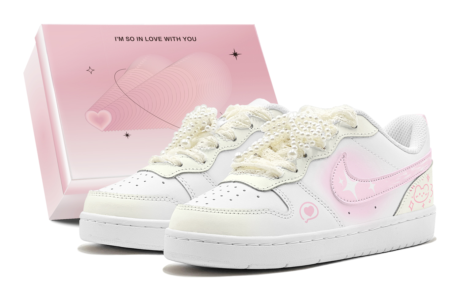 Nike Court Borough Skateboard Shoes Women's Low top Yellow