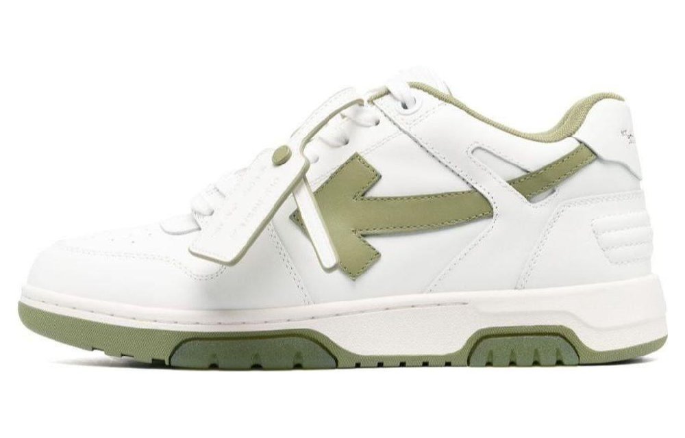 OFF WHITE Out Of Office Ooo Low Tops White Sage