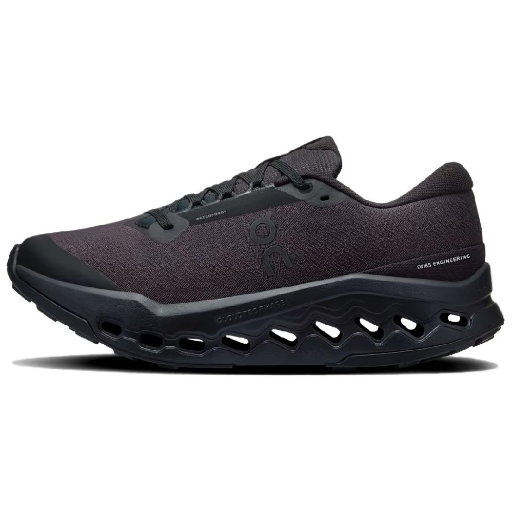 On Cloudsurfer Trail Abrasion Resistant Waterproof And Breathable Low Top Trail Running Shoes Women's Black