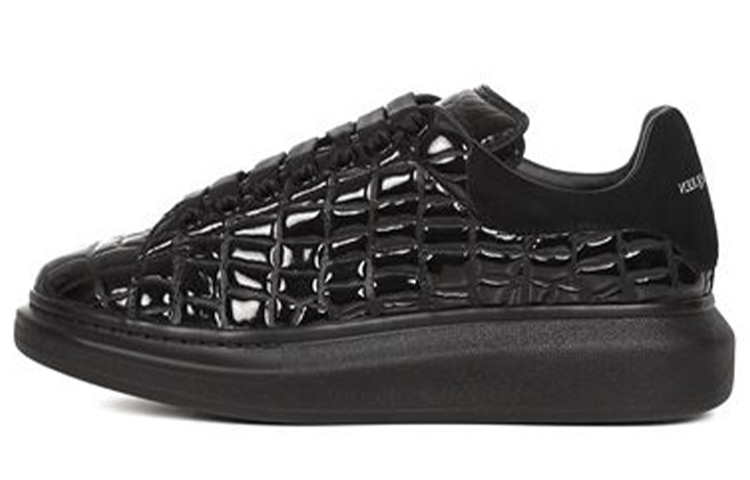 Alexander McQueen Skateboard Shoes Men Low-Top Black