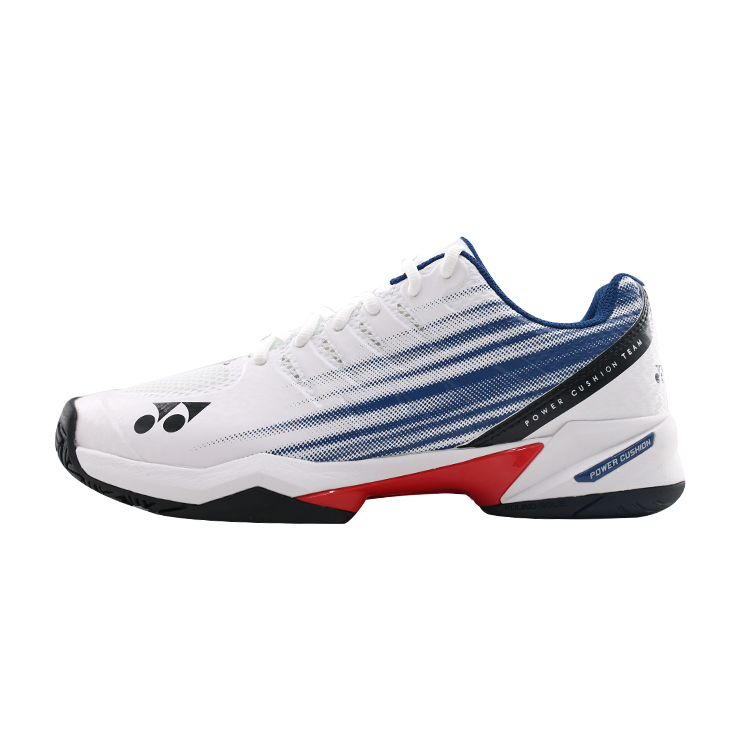 YONEX Balanced Support, Breathable, Lightweight, Impact Resistant Low Top Tennis Shoes Men's White Dark Blue