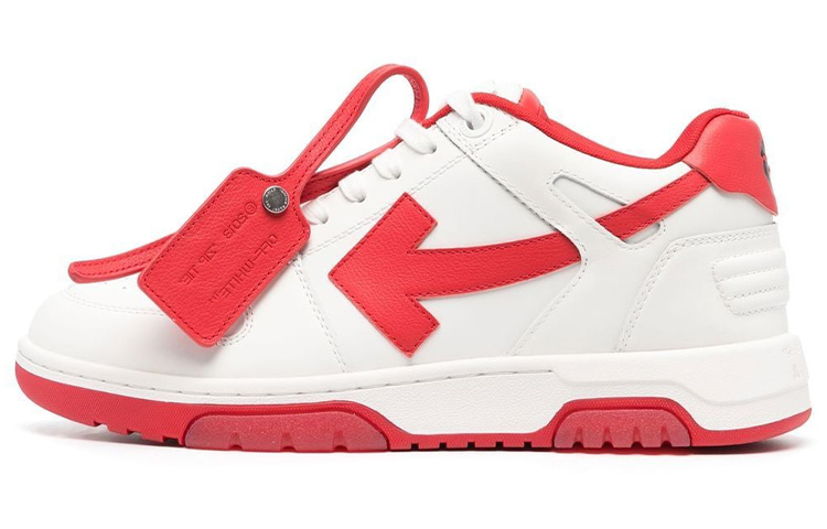 OFF WHITE Out Of Office Low Top Sneaker 'White Red'