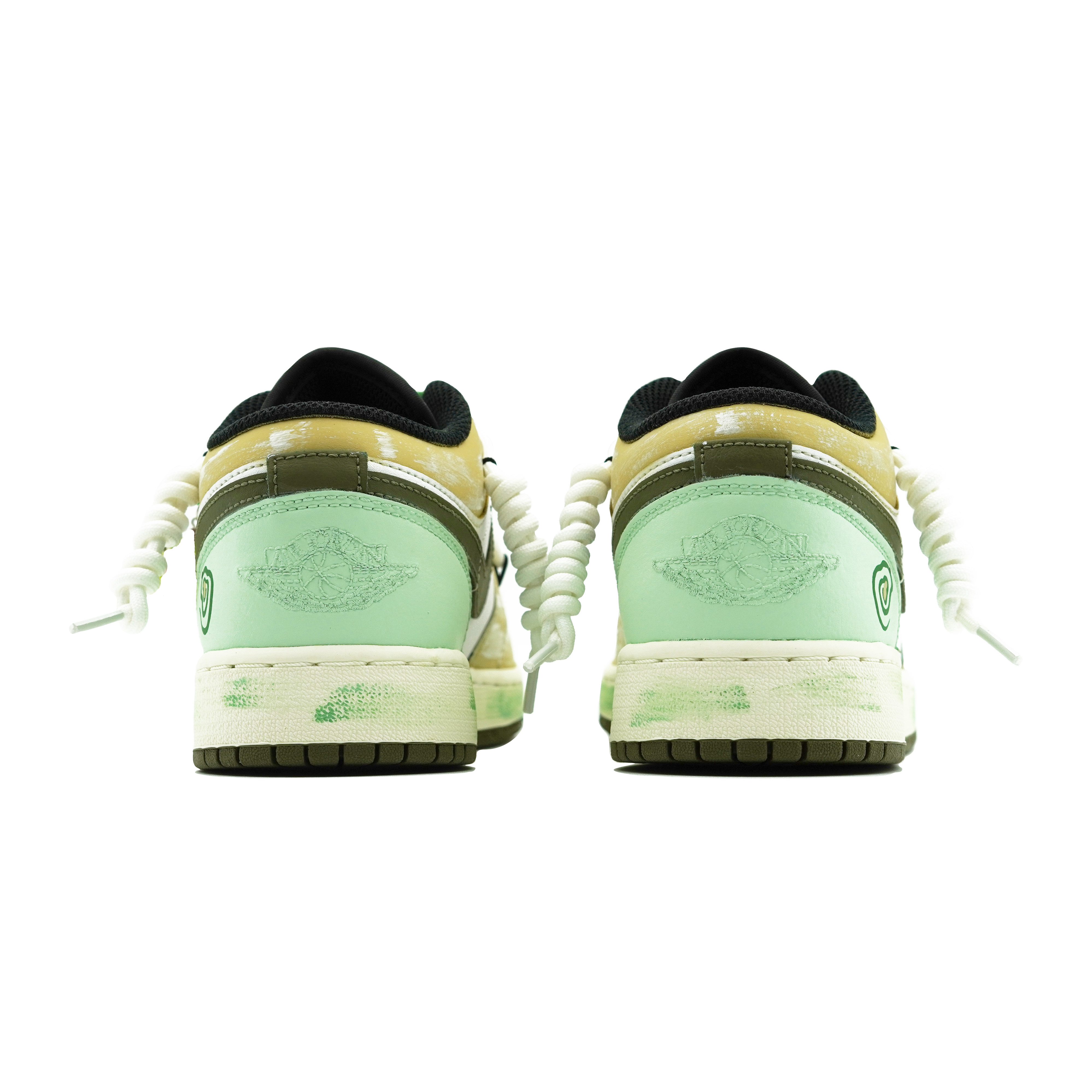 Jordan Air Jordan 1 Blue Cheese Cushioning, Wear Resistant Low top Vintage Basketball Shoes Men's Avocado Green купить в интернет-магазине Yoocart с быстрой доставкой по России.