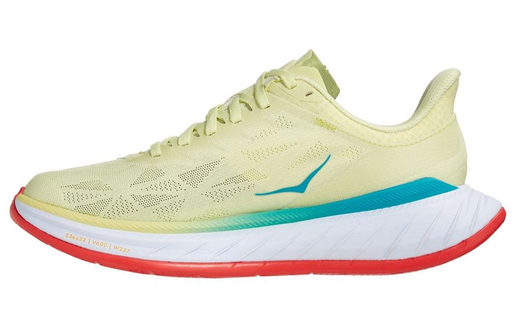 HOKA ONE ONE Carbon X 2 Luminary Green Hot Coral Women's