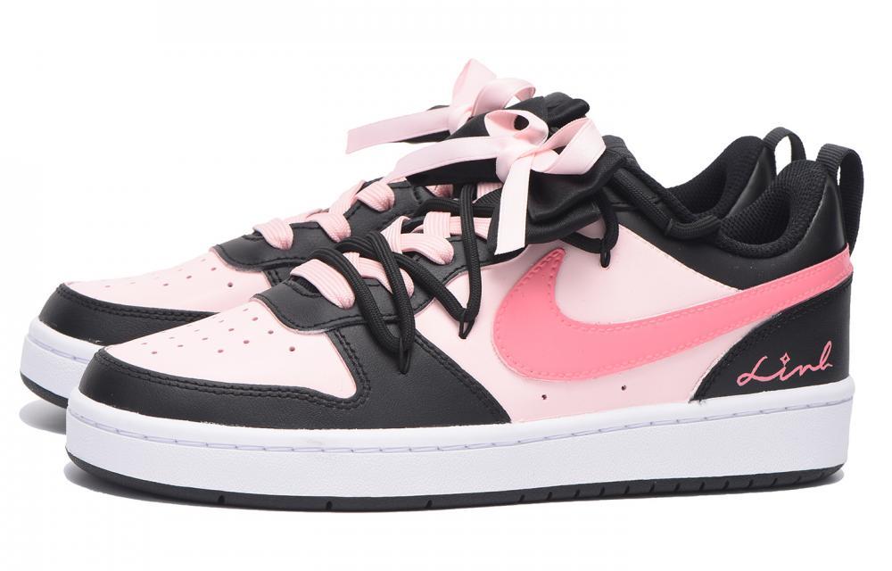 Nike Court Borough Low Chestnut Slip-Resistant Coverage Low-Top Skateboard Shoes GS Black Pink купить в интернет-магазине Yoocart с быстрой доставкой по России.