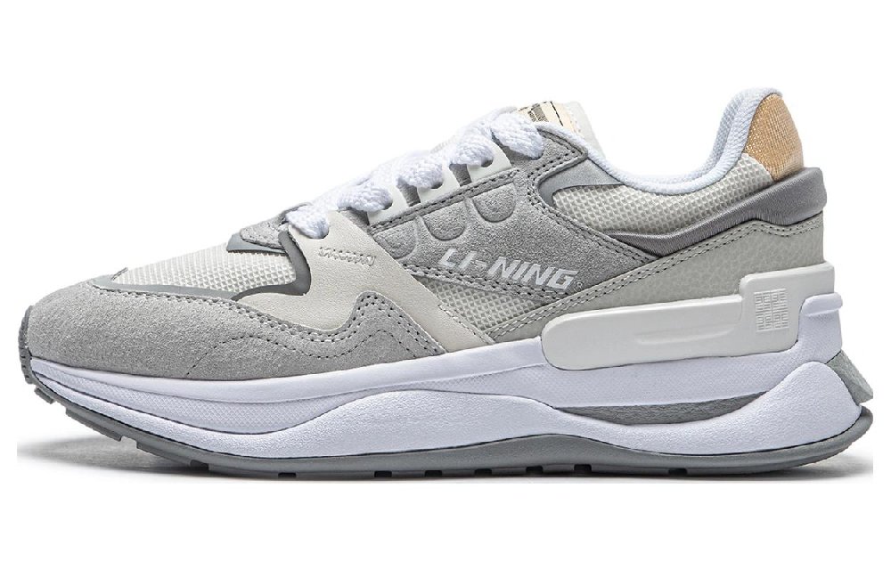 LiNing 001 Innocence V2 Original Aspiration V2 Shock Absorbers Slip Resistant Low top Casual Shoes Women's Gray