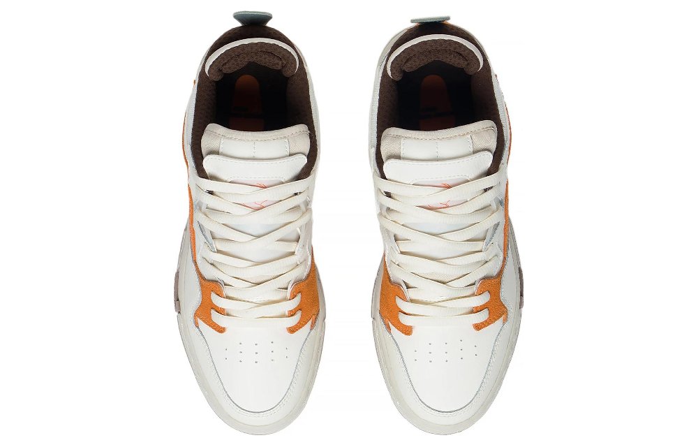 LiNing Pro Anti-Slip Wear-Resistant Low-Top Skateboard Shoes Women's White Orange