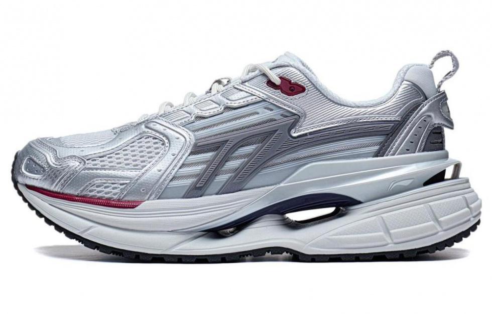 LiNing Comet 5 Anti Slip Wear Resistant Low Top Casual Shoes Men's Silver