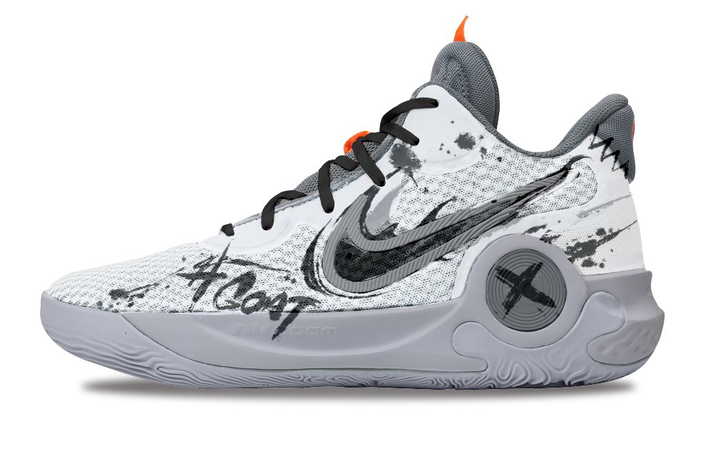 Nike KD Trey 5 IX GOAT Wear-Resistant Mid-Top Basketball Shoes Unisex Light Gray