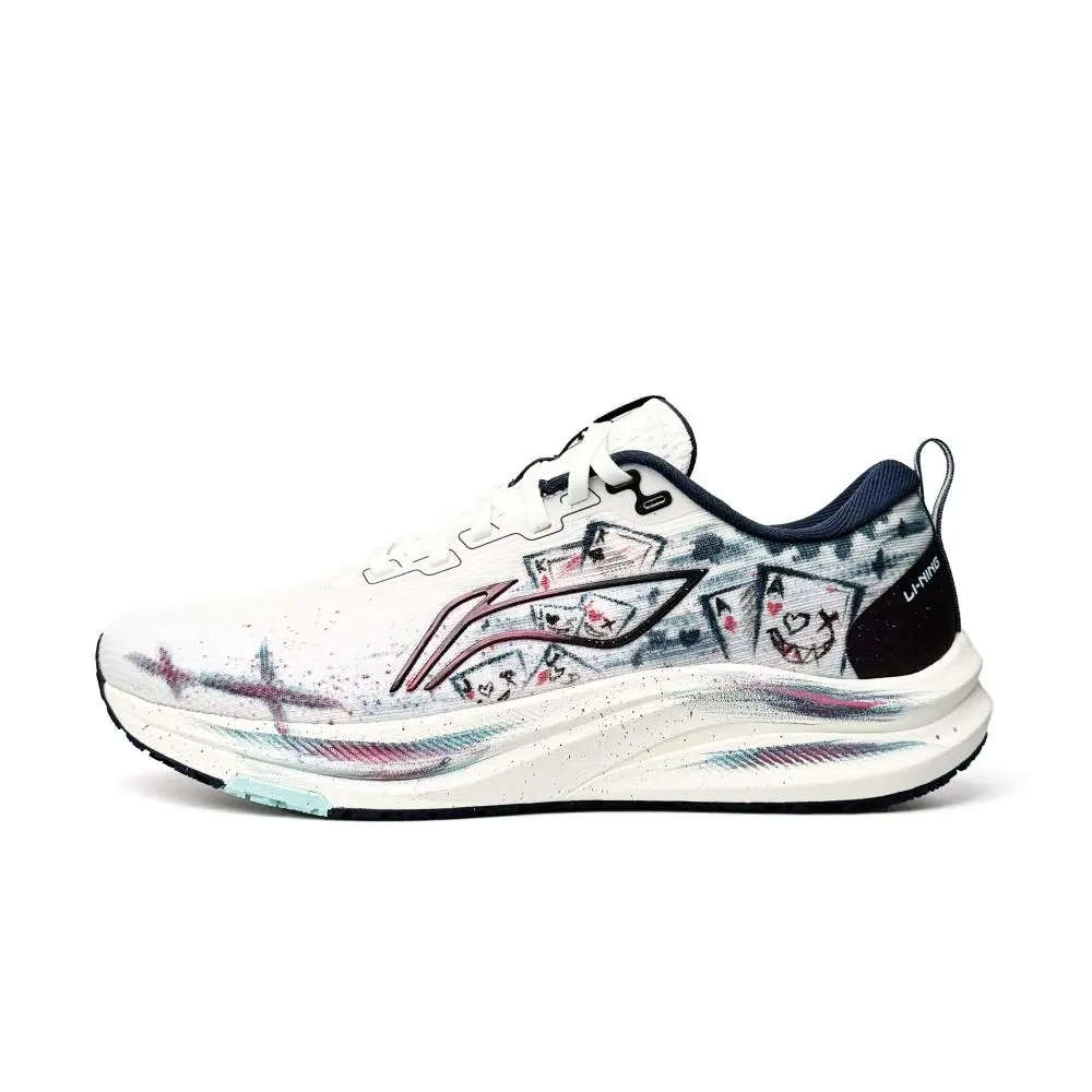 LINING Red Hare 8 Running Shoes Men's Low top White/Pink/Blue