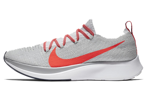 Nike Zoom Fly Flyknit Pure Platinum Bright Crimson