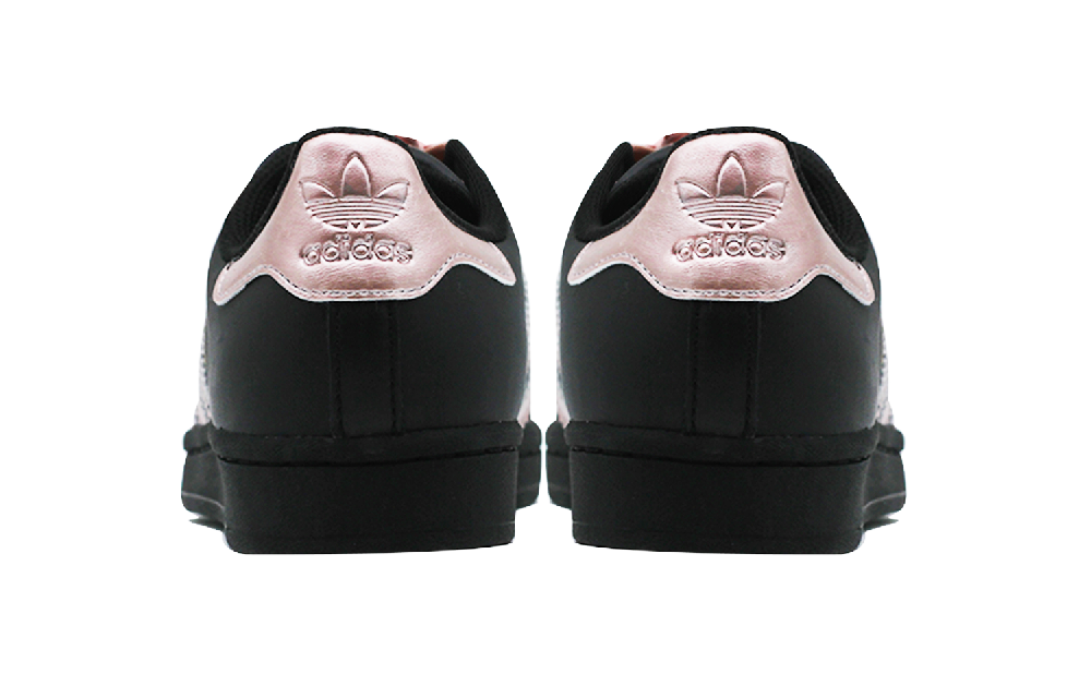 Adidas Originals SUPERSTAR Cushioning Low-Top Skateboard Shoes Unisex Black Pink