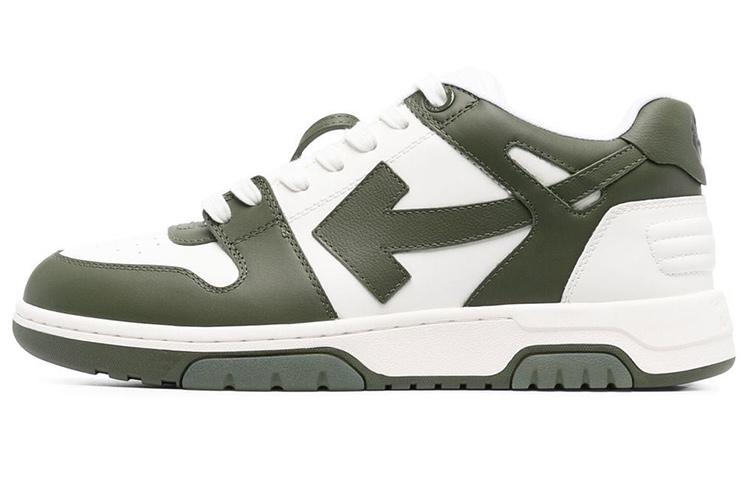OFF WHITE Out Of Office Ooo Low Tops White Khaki