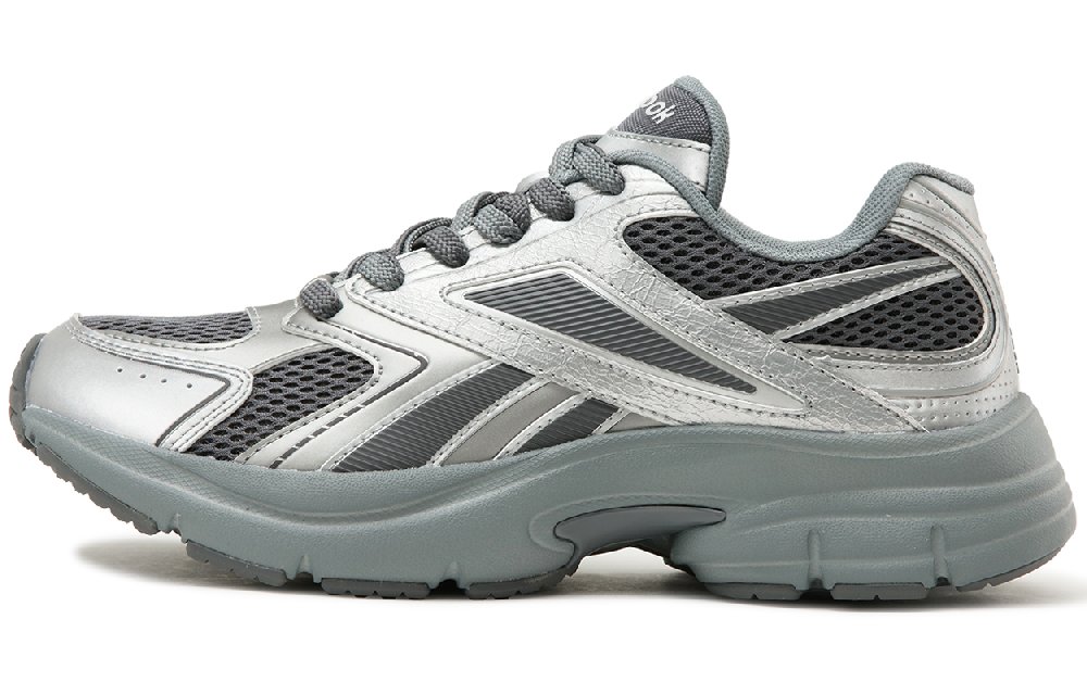Reebok Low Top Running Shoes Unisex Black Silver