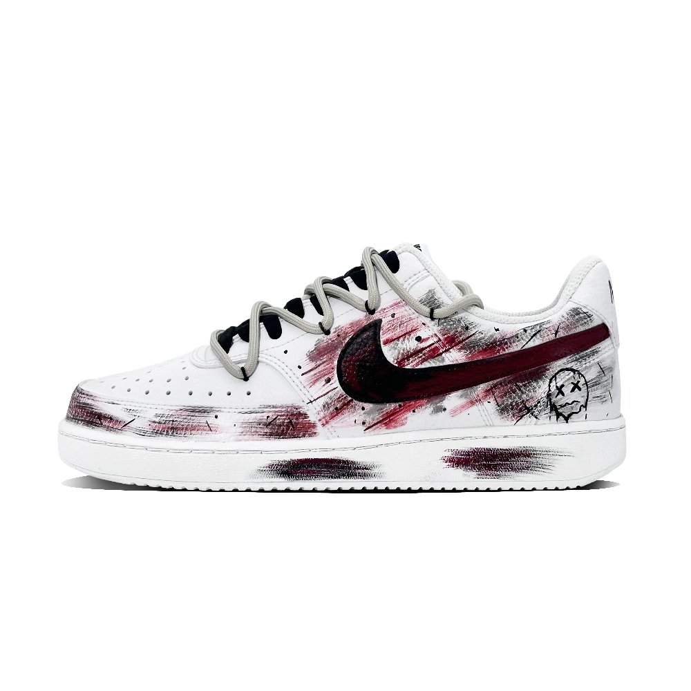 Nike Court Vision Coverage Wear-Resistance Balance Low-Top Skateboard Shoes Men's White
