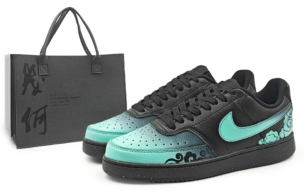 Nike Court Vision Low NN Abrasion Resistant Low Top Skateboard Shoes Unisex Blue Box