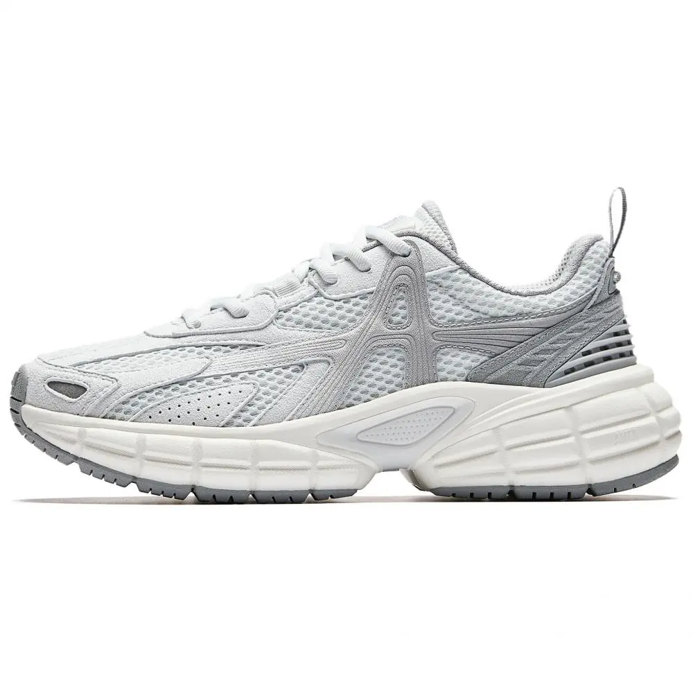 Anta Abrasion Resistant Shock Absorbers Low top Casual Shoes Men's Gray