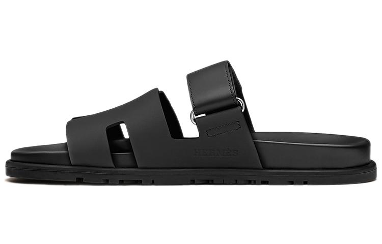 HERMES Chypre Odor Resistant Slide Slippers Women's Black