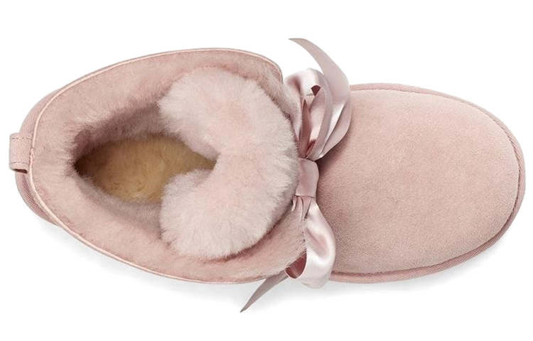 UGG Gita Bow Mini Cozy Stay Warm Plush Fleece Lined Pink Women's