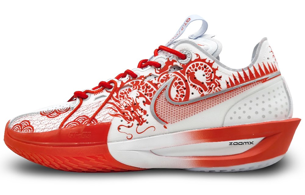 Nike Air Zoom G.T. Cut 3 Wear-Resistant Low-Top Basketball Shoes Unisex China Red