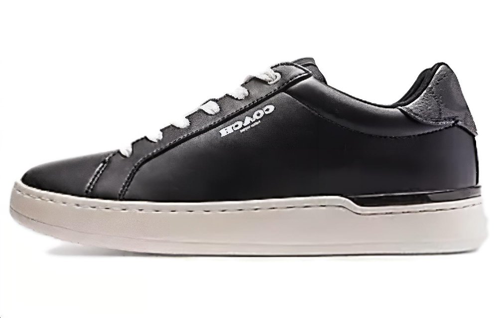 COACH Wear-Resistant Low-Top Skateboard Shoes Women's Black