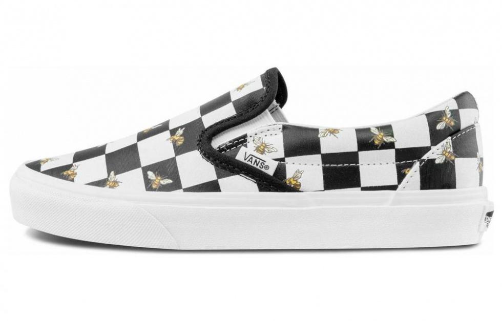 Vans Classic Slip On Bee Check 'Black White'