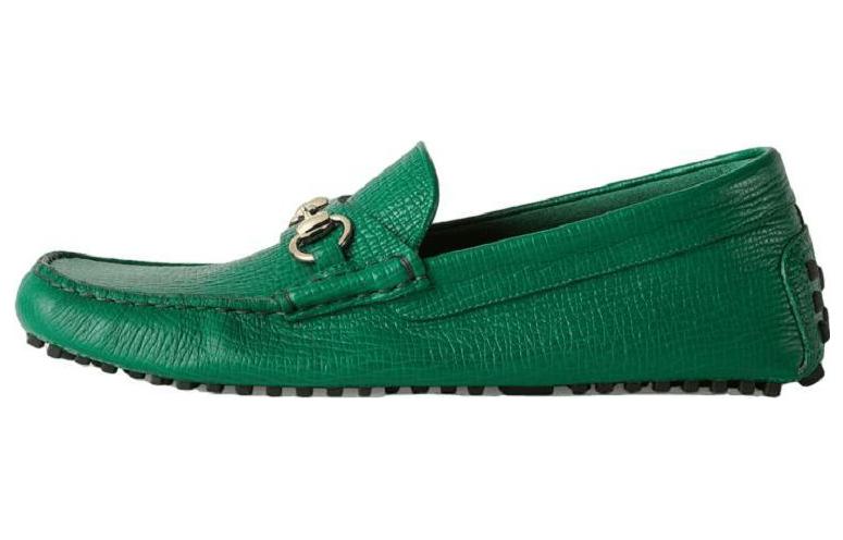 GUCCI Horsebit Casual Shoes Men's Green