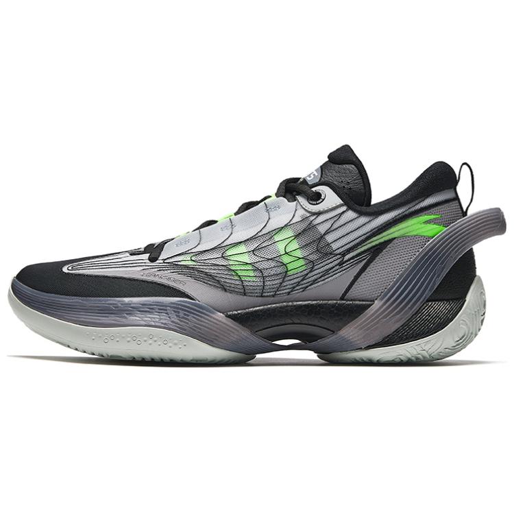 Anta Three point Rain1.0 V2 Cement Killer Anti Slip Wear Resistant Low Top Basketball Shoes Men's Green Gray