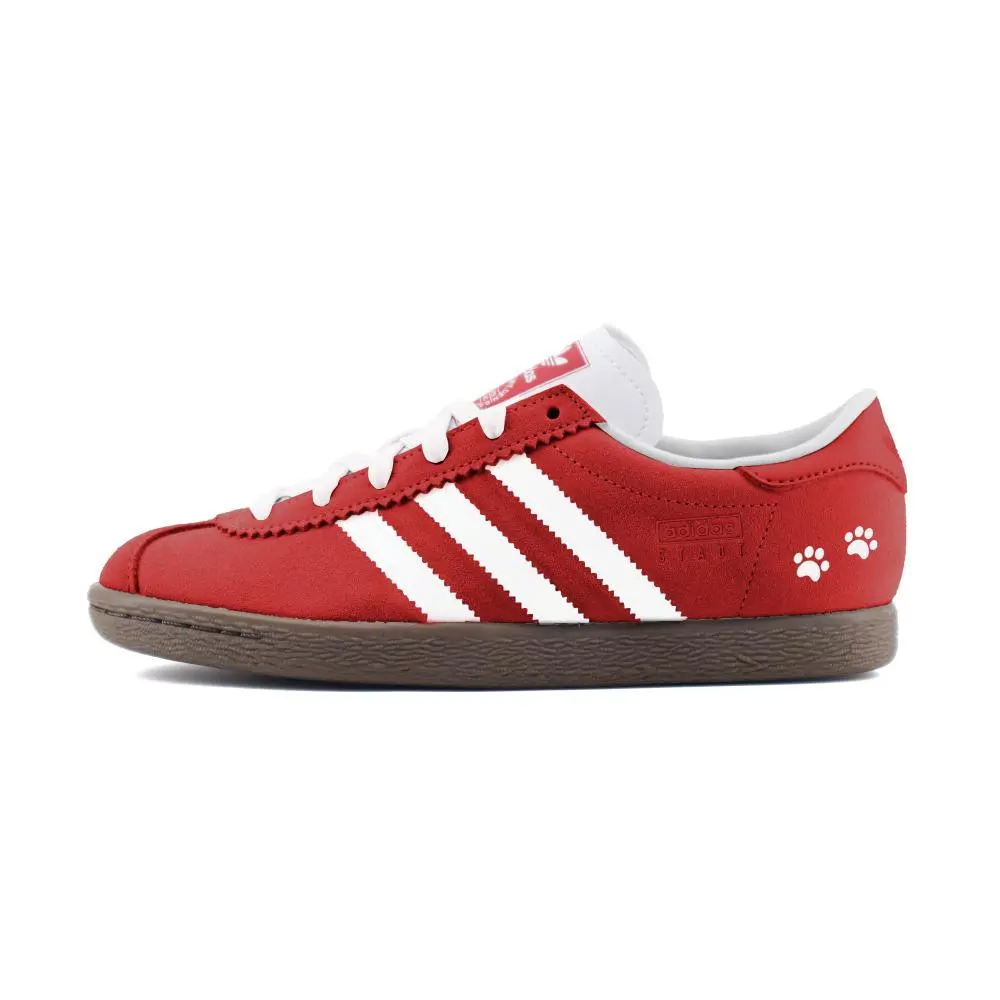 Adidas Originals Stadt Cute Paw Abrasion Resistant Low top Skateboard Shoes Unisex Red