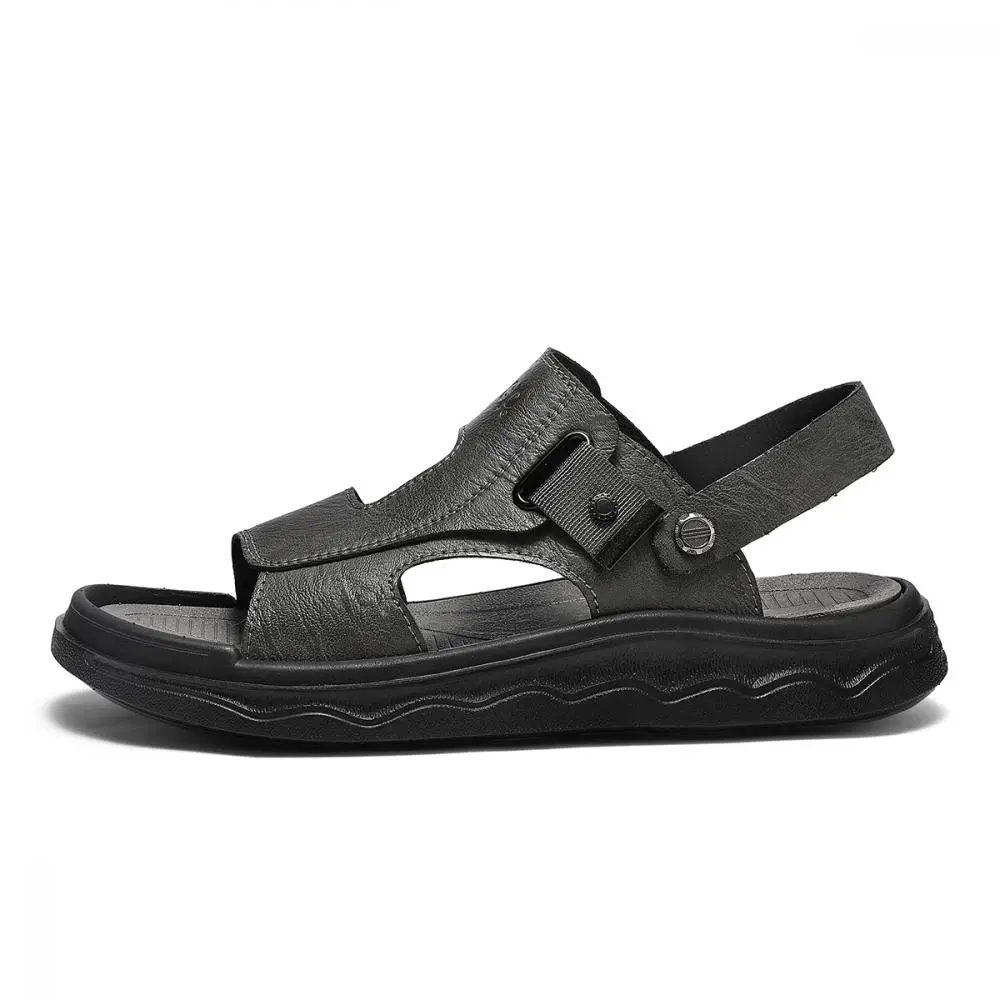 Jeep Beach Sandals Men's Black/Gray