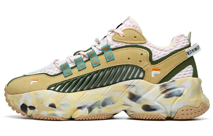 FILA FUSION ADE Reform Low Top Chunky Sneakers Men's Earth Yellow Green