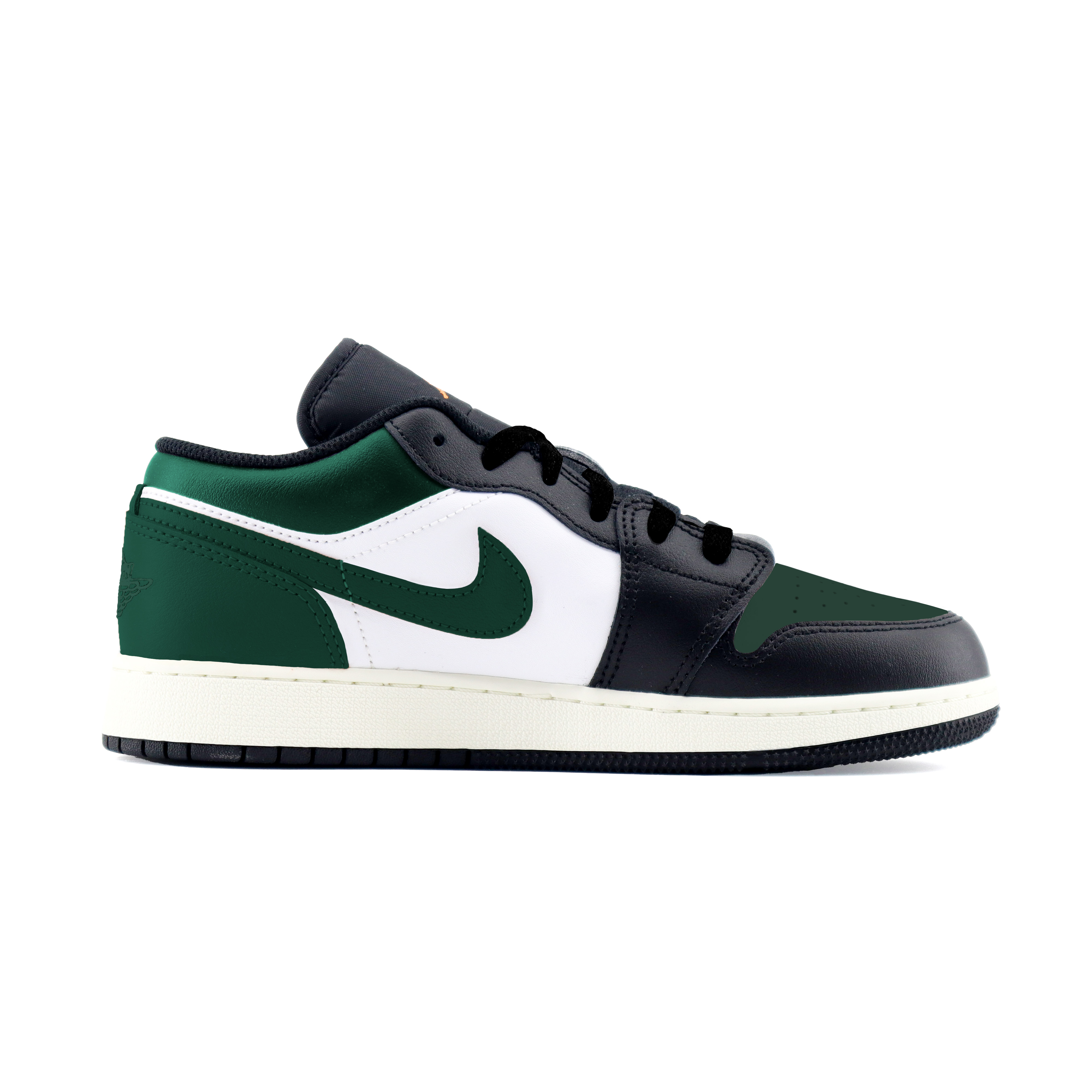 Jordan Air Jordan 1 Fashion Trend Wear resistant And Lightweight Low top Vintage Basketball Shoes Unisex Black Green