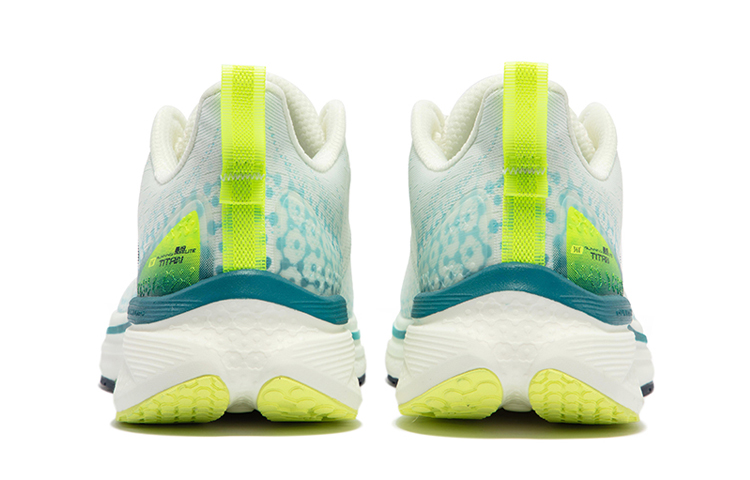 361° Titan Lite Anti-Slip Wear-Resistant Breathable Lightweight Low-Top Running Shoes Men's White Cyan