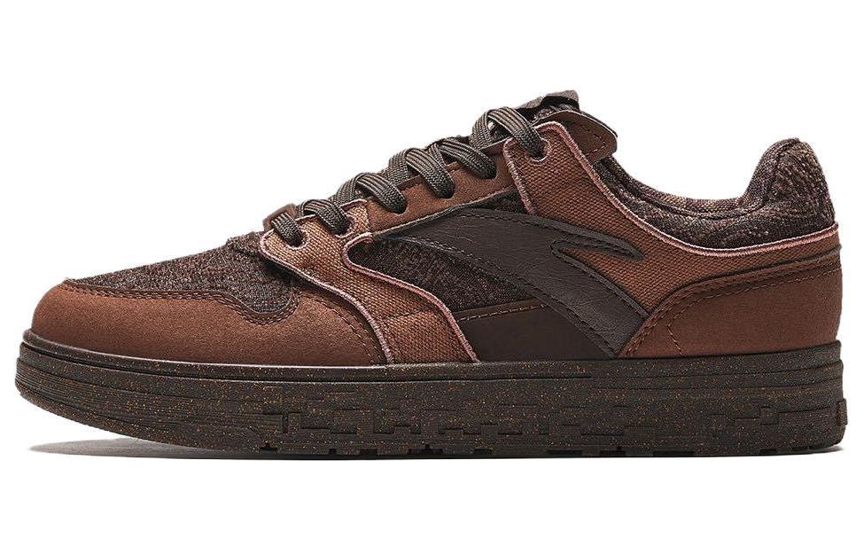 Anta Street Naughty Cushioning Wear-Resistant Low-Top Skateboard Shoes Women's Brown