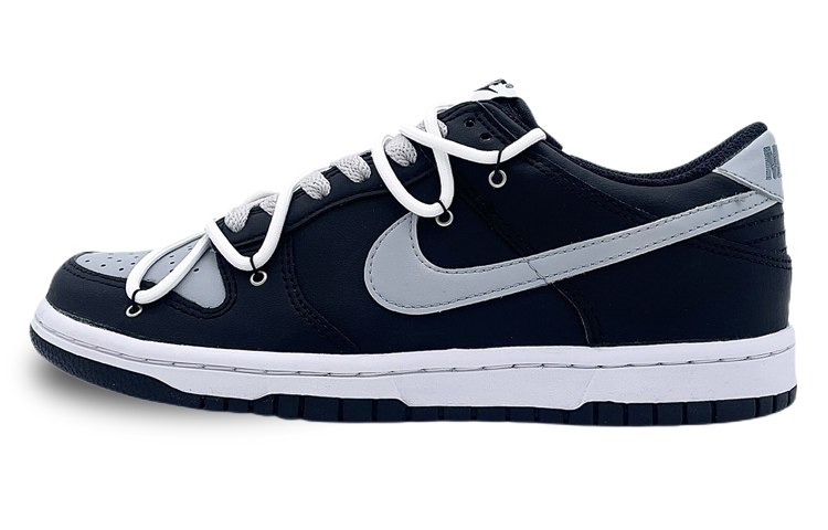 Nike Dunk Low Low-Top Skateboard Shoes GS Black Gray