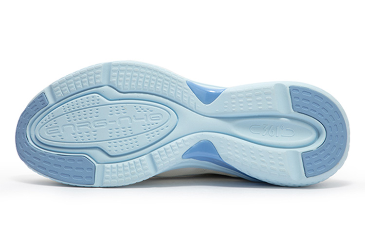 361° Cushioning Anti-Slip And Wear-Resistant Low-Top Running Shoes Men's White Blue
