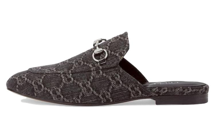 GUCCI Princetown Closed Toe Slippers Women's Black