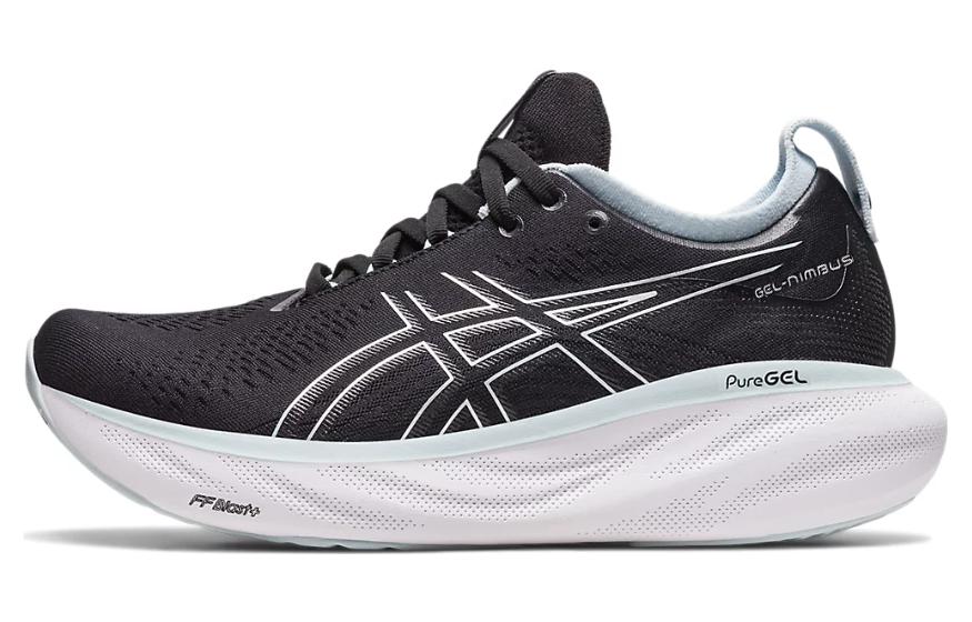 Asics Gel Nimbus 25 Black Reborn Blue Women's