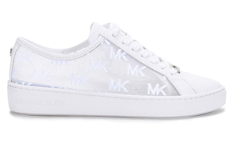 MICHAEL KORS Low top Stylish Skateboarding Shoes Women's Optical White