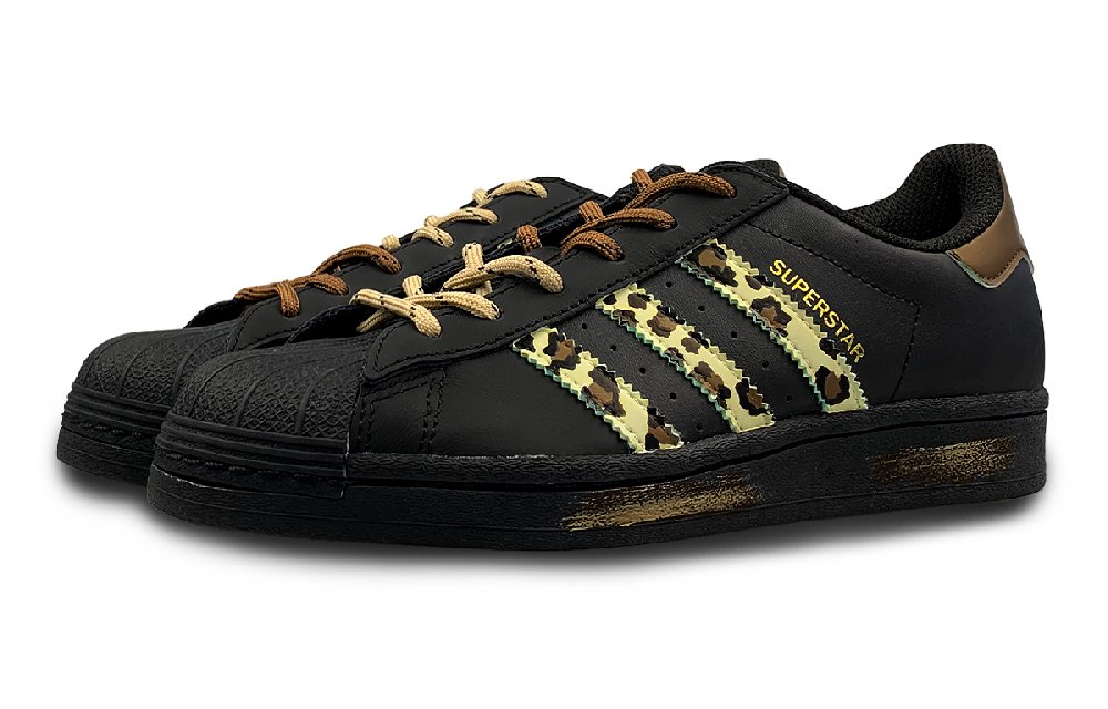 Adidas Originals SUPERSTAR Slip-Resistant Low-Top Skateboard Shoes Unisex Black
