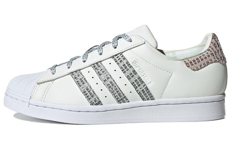 Adidas Superstar Shoes 'Plaid White' Women's
